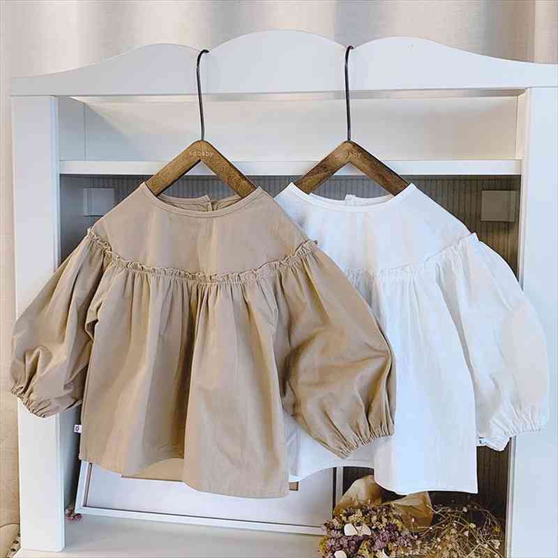 Blouses Baby Girls Shirts Children Clothes Spring Autumn 1-5 Year Old Childrens Coat Baby Girls Long Sleeve Solid Shirt, White;black
Blouses Baby Girls Shirts Children Clothes Spring Autumn 1-5 Year Old Childrens Coat Baby Girls Long Sleeve Solid Shirt, White;black