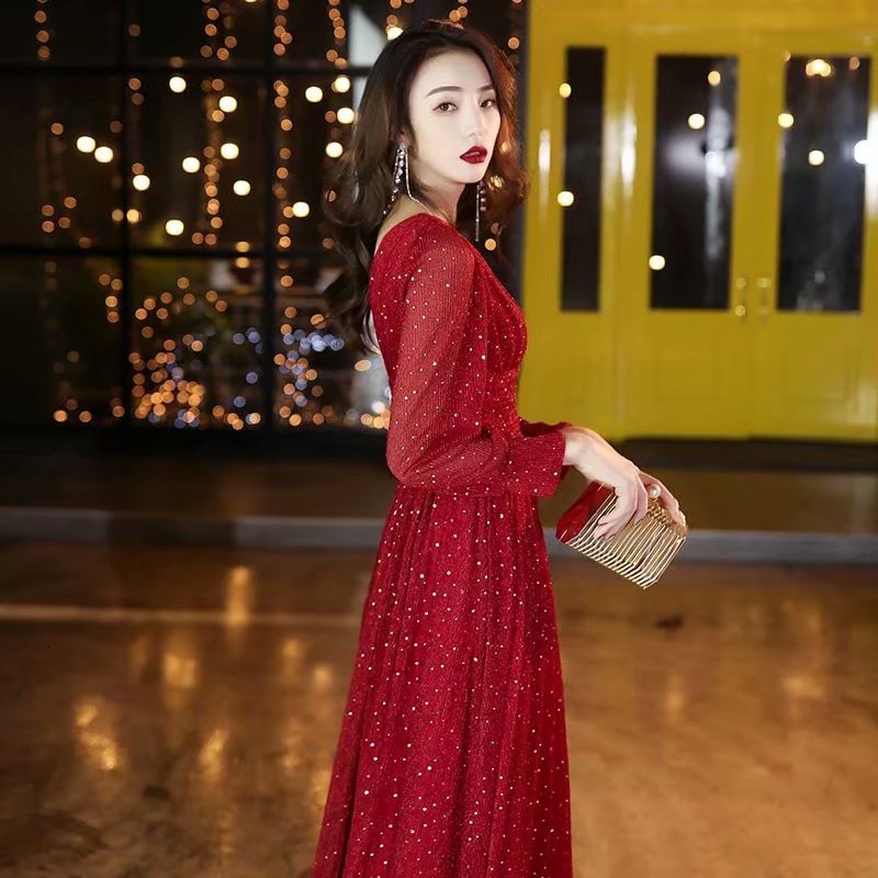 2021 New * Robot Soiree Evening Dress Long Mangoes, Clothed a Clothes Women's Wear* B0EO, Burgundy.
2021 New * Robot Soiree Evening Dress Long Mangoes, Clothed a Clothes Women's Wear* B0EO, Burgundy.
