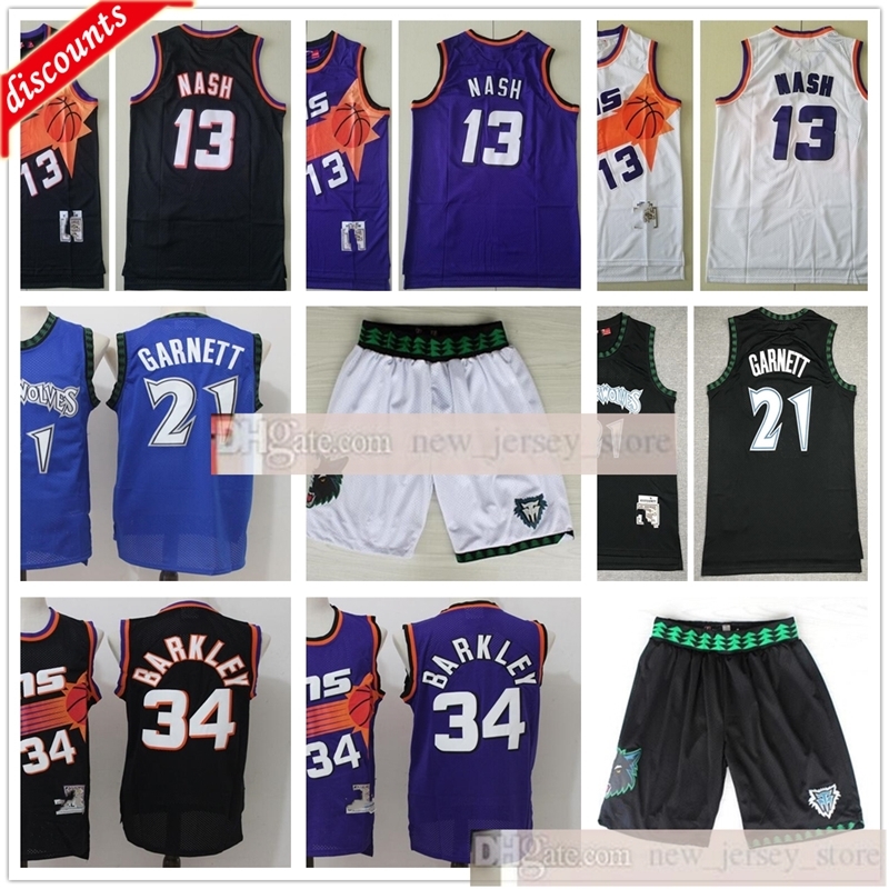 Retro Kevin Black 21 Garnett Jerseys Cheap 13 Steve 34 Charles Nash Barkley Jerseys Best Quality White Purple Black for Man, As the picture
Retro Kevin Black 21 Garnett Jerseys Cheap 13 Steve 34 Charles Nash Barkley Jerseys Best Quality White Purple Black for Man, As the picture