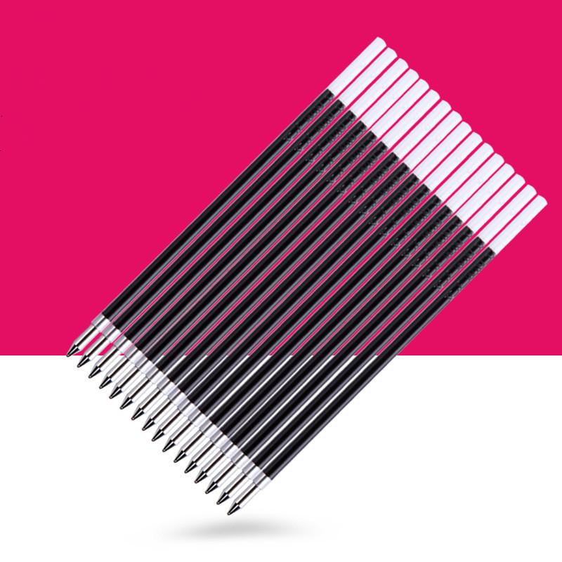 100Pcs Press Ballpoint Pen Refill Red Black Blue Green Oily Writing Tool School Stationery Office Supplies1