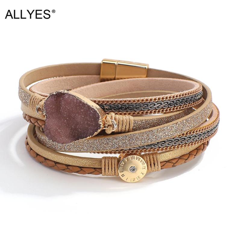Tennis ALLYES Multilayer Braided Leopard Leather Bracelets For Women Resin Charm Roman Numerals Bracelet Couple Jewelry Gifts
Tennis ALLYES Multilayer Braided Leopard Leather Bracelets For Women Resin Charm Roman Numerals Bracelet Couple Jewelry Gifts