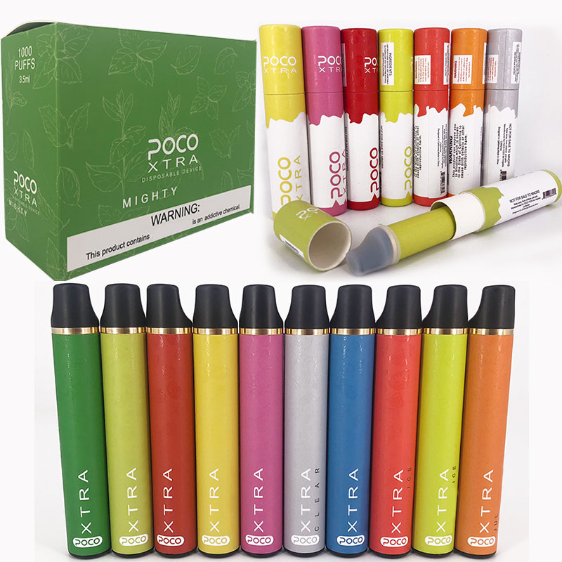 POCO XTRA Disposable Device Kit Vape Pen 550mAh 3.5ml 1000Puffs Prefilled Pods Cartridges Starter Kits Disposable Portable ecigs Vap
POCO XTRA Disposable Device Kit Vape Pen 550mAh 3.5ml 1000Puffs Prefilled Pods Cartridges Starter Kits Disposable Portable ecigs Vap