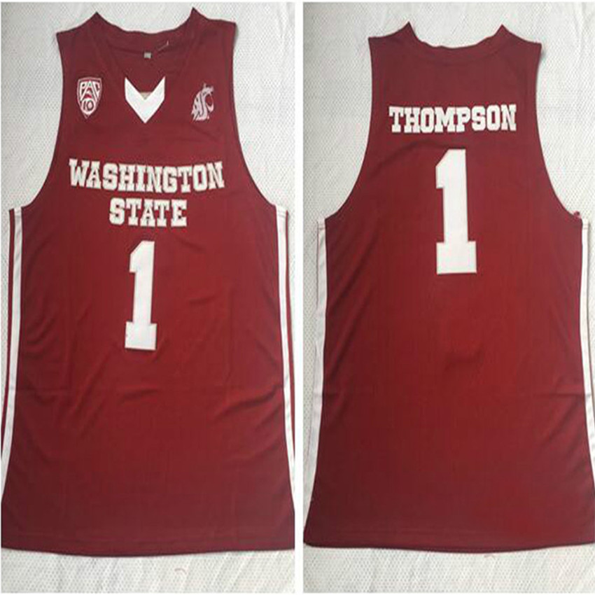 Thompson Vintage Klay Washington State Cougars Jerseys Mens Red No.1 Thompson College Basketball Jerseys Shirts Stitched -2XL
Thompson Vintage Klay Washington State Cougars Jerseys Mens Red No.1 Thompson College Basketball Jerseys Shirts Stitched -2XL