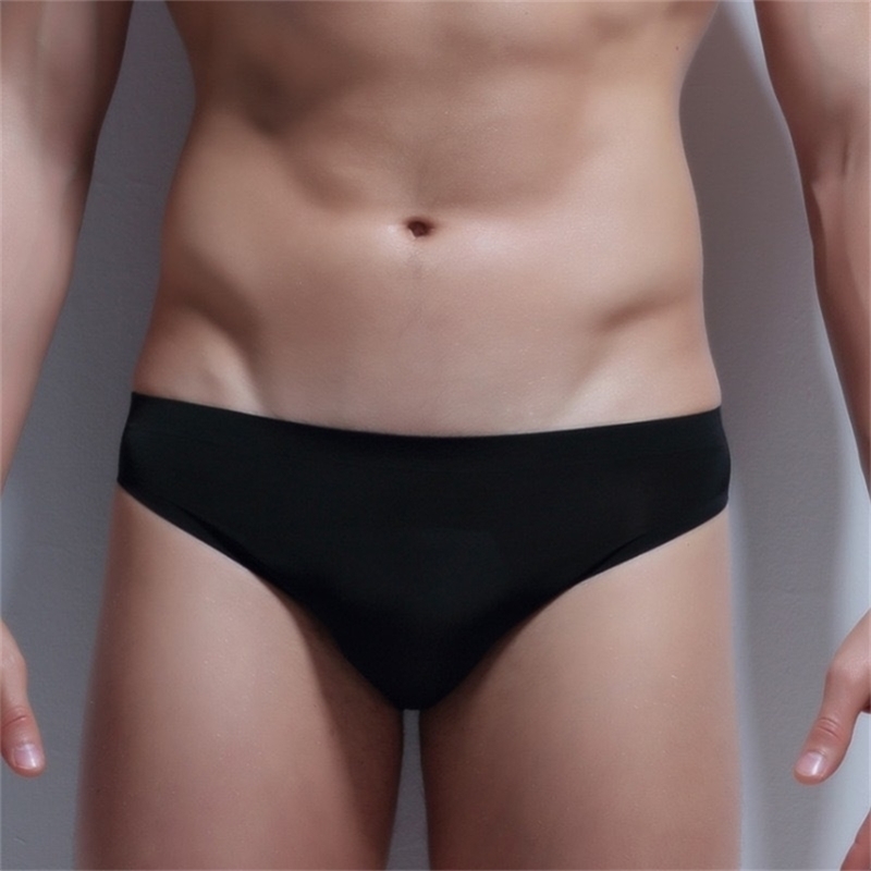 Top quality Gay Men Underwear Summer Men's Underwear Briefs Ice Transparent Low Waist Sexy Panties Gay Seamless Silkly 201112, Black
Top quality Gay Men Underwear Summer Men's Underwear Briefs Ice Transparent Low Waist Sexy Panties Gay Seamless Silkly 201112, Black