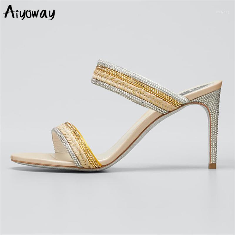 Aiyoway Bling Summer Women Slippers Sexy Peep Toe Thin High Heels Silver Slip On Sandals Party Dress Fashion Ladies Shoes1
Aiyoway Bling Summer Women Slippers Sexy Peep Toe Thin High Heels Silver Slip On Sandals Party Dress Fashion Ladies Shoes1