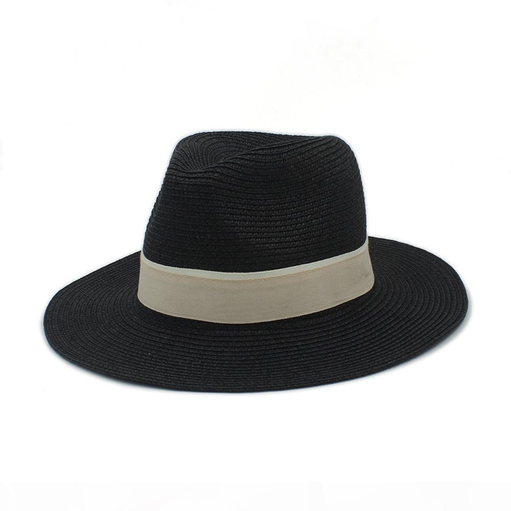 Fashion Women Summer Straw Maison Michel Sun Hat For Elegant Lady Outdoor Wide Brim Beach Dad hat Sunhat Panama Fedora Ha4014954