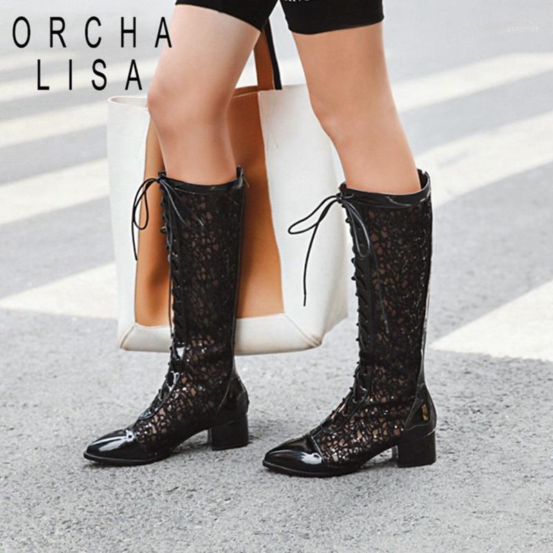 ORCHA LISA Lady shoes Summer Lace boots breathable long boots Woman Hollow out booties flower flat knee big size 44 45 461, White
ORCHA LISA Lady shoes Summer Lace boots breathable long boots Woman Hollow out booties flower flat knee big size 44 45 461, White