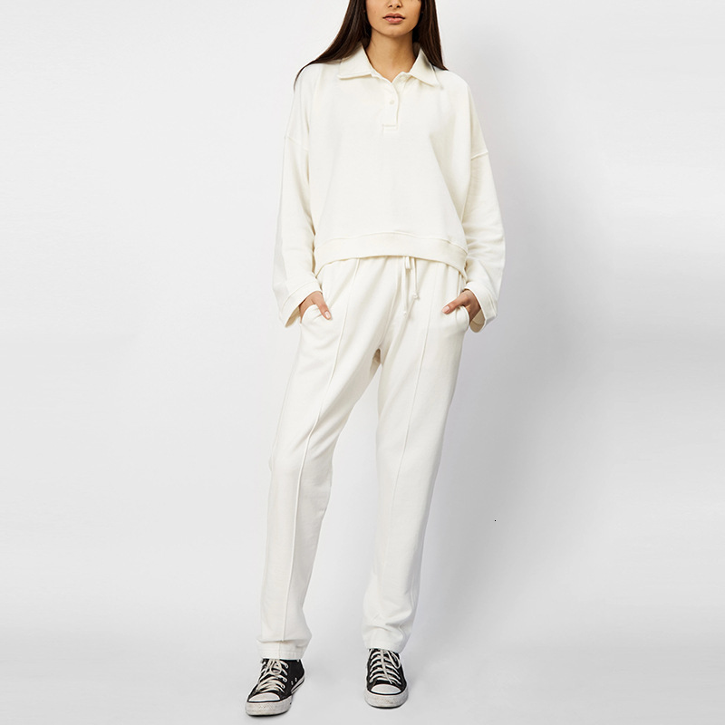 2021 New Matching Sets of Women's Solid Clothes Turn-down Collar Batwing Sleeves Female Waistline Waistband Hare Winter Pants 7AOX, Brown
2021 New Matching Sets of Women's Solid Clothes Turn-down Collar Batwing Sleeves Female Waistline Waistband Hare Winter Pants 7AOX, Brown