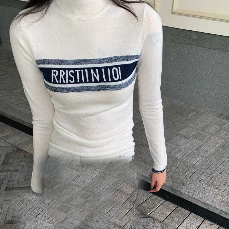 high quality Autumn/winter Women's Sweaters version of the fashion T Shirt trendfront and rear knitting sweater, White;black
high quality Autumn/winter Women's Sweaters version of the fashion T Shirt trendfront and rear knitting sweater, White;black
