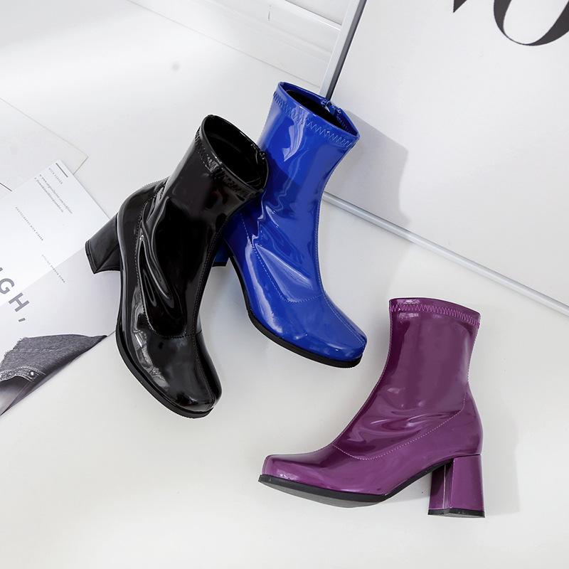 NEW women riding ankle boots winter autumn pointed toe fashion black blue purple shoes Casual Handmade high heel 6cm solid color
NEW women riding ankle boots winter autumn pointed toe fashion black blue purple shoes Casual Handmade high heel 6cm solid color