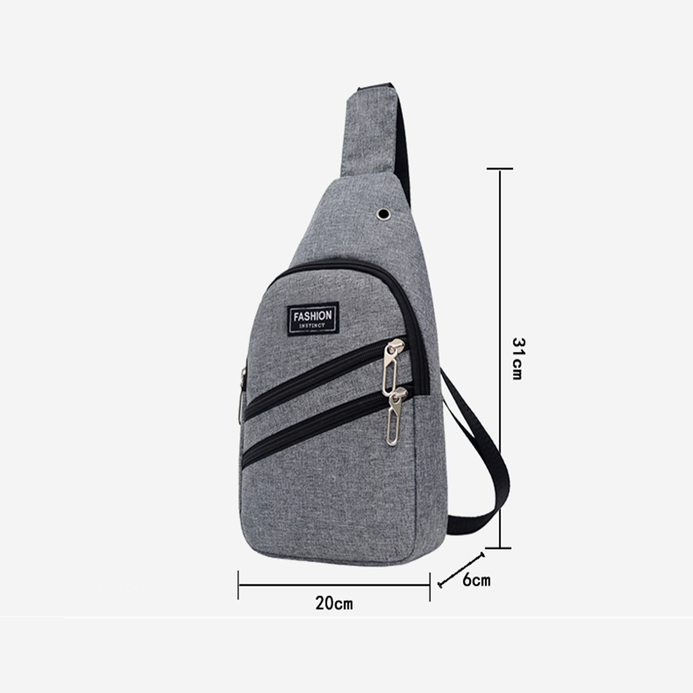 Fashion Nylon Chest Bag Unisex Solid Letter Shoulder Bag Zipper Versatile Purses And Handbags Bolsa Feminina Bolsos Mujer 201118