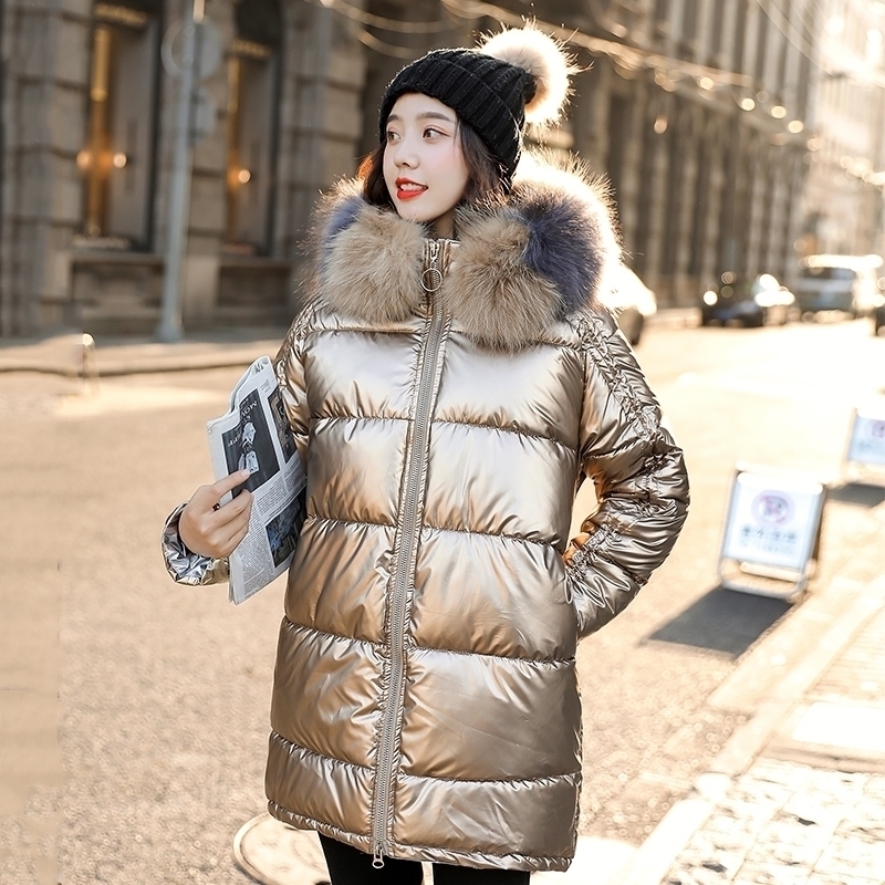Oversized Women's Winter Long Down Coat Hooded with Fur Collar Loose Female Down Jacket Plus Size Thick Padded Casual Outwear 201128, Black
Oversized Women's Winter Long Down Coat Hooded with Fur Collar Loose Female Down Jacket Plus Size Thick Padded Casual Outwear 201128, Black