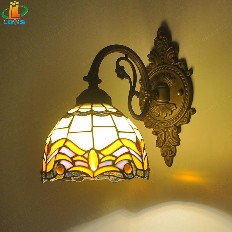 European style before the mirror glass small wall color Tiffany terrace bar aisle lighting alloy children's bedroom lighting
European style before the mirror glass small wall color Tiffany terrace bar aisle lighting alloy children's bedroom lighting