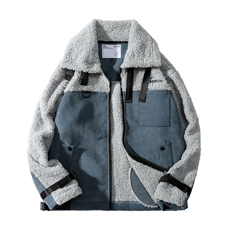 Winter New Men Fashion Outwear Loose Warm Parkas Jacket Coat Men Lamb wool Thick Splicing Jacket Parka, Black
Winter New Men Fashion Outwear Loose Warm Parkas Jacket Coat Men Lamb wool Thick Splicing Jacket Parka, Black