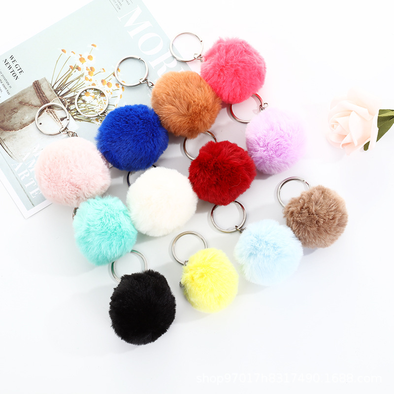 Fashion Plush Ball Keychain Imitation Rabbit Fur Soft Plush Ball Key Chain Pendant Plush Luggage Key Ring Creative Gift
Fashion Plush Ball Keychain Imitation Rabbit Fur Soft Plush Ball Key Chain Pendant Plush Luggage Key Ring Creative Gift