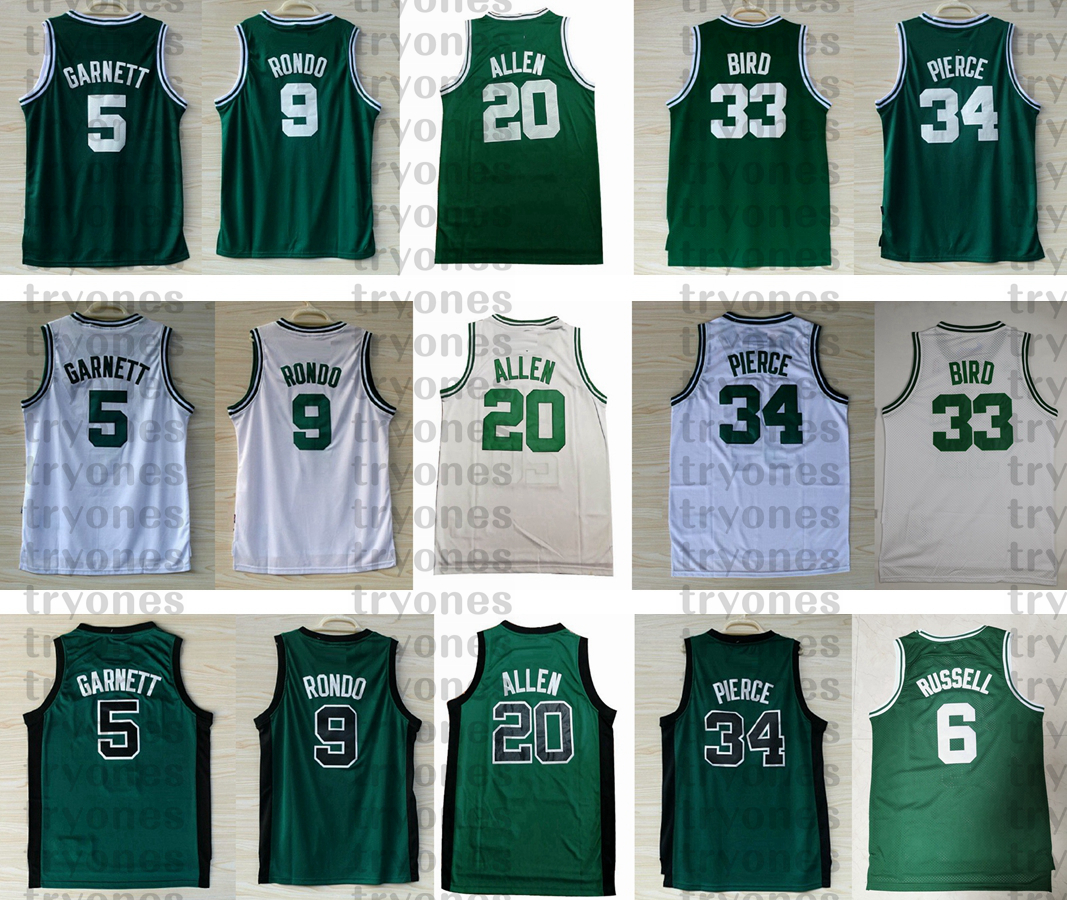 2008 Mens Vintage 5 Kevin Garnett 20 Ray Allen 34 Paul Pierce 33 Larry Bird 9 Rajon Rondo Bill Russell Basketball Jersey Shirt, Green
2008 Mens Vintage 5 Kevin Garnett 20 Ray Allen 34 Paul Pierce 33 Larry Bird 9 Rajon Rondo Bill Russell Basketball Jersey Shirt, Green