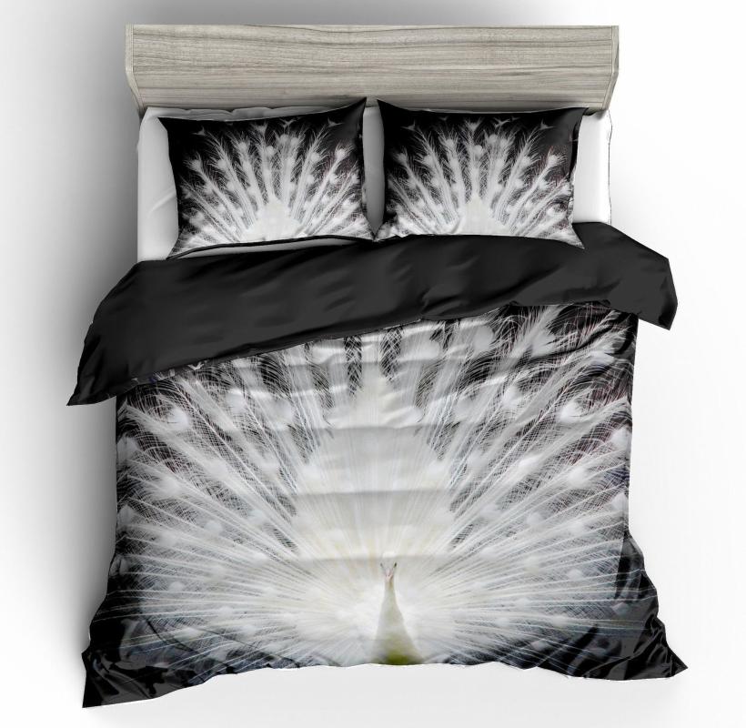New fashion simple style textile digital printing peacock pattern US/AU/EU size bedding set Blue Bird comforter cover queen Duvet Cover
New fashion simple style textile digital printing peacock pattern US/AU/EU size bedding set Blue Bird comforter cover queen Duvet Cover
