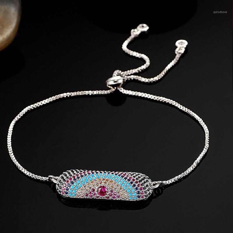 Blucome Women Luxury Cubic Zircon Adjustable bracelet Perfect turkey eye Bracelets For Women Brand Gold-color Pulseira mujer1
Blucome Women Luxury Cubic Zircon Adjustable bracelet Perfect turkey eye Bracelets For Women Brand Gold-color Pulseira mujer1