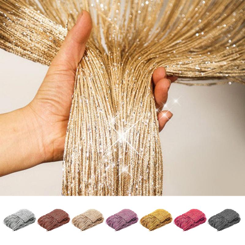 200x100Cm Luxury Crystal Curtain Shiny Tassel String Door Curtain Room Divider Window Living Room Curtains Decoration Cortina, Purple
200x100Cm Luxury Crystal Curtain Shiny Tassel String Door Curtain Room Divider Window Living Room Curtains Decoration Cortina, Purple