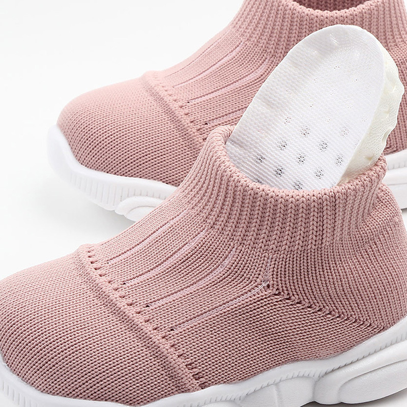 New Baby Shoes Sneakers Solid Color Breathable Cotton Infant Toddler Boy Girl SportsAir Mesh Casual Shoes Anti-slip Boy Shoes 201130