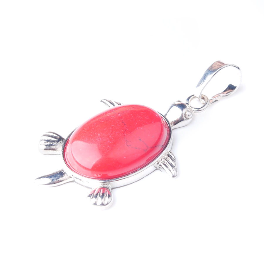 WOJIAER Natural Tigers Eye Agate Stone Tiny Turtle Pendants Necklaces Reiki Lucky Animal Sea Charm Jewelry for Women BE910