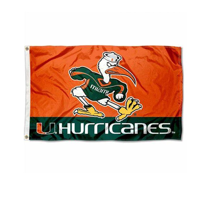 University of Miami Hurricanes Mascot Flag 3x5FT Double Stitched Decoration Banner 90x150cm Sports Digital Printed Wholesale
University of Miami Hurricanes Mascot Flag 3x5FT Double Stitched Decoration Banner 90x150cm Sports Digital Printed Wholesale