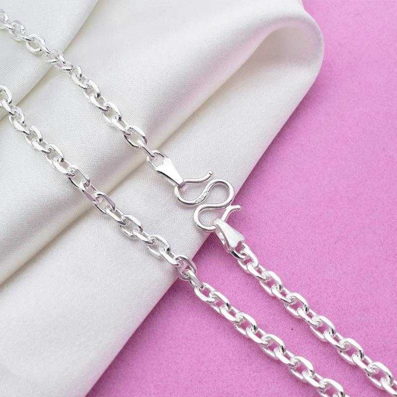 SA SILVERAGE Sterling Silver Necklace Female Silver Cross Chain O Chain Simple Fashion Long Sweater Necklaces for Women
SA SILVERAGE Sterling Silver Necklace Female Silver Cross Chain O Chain Simple Fashion Long Sweater Necklaces for Women