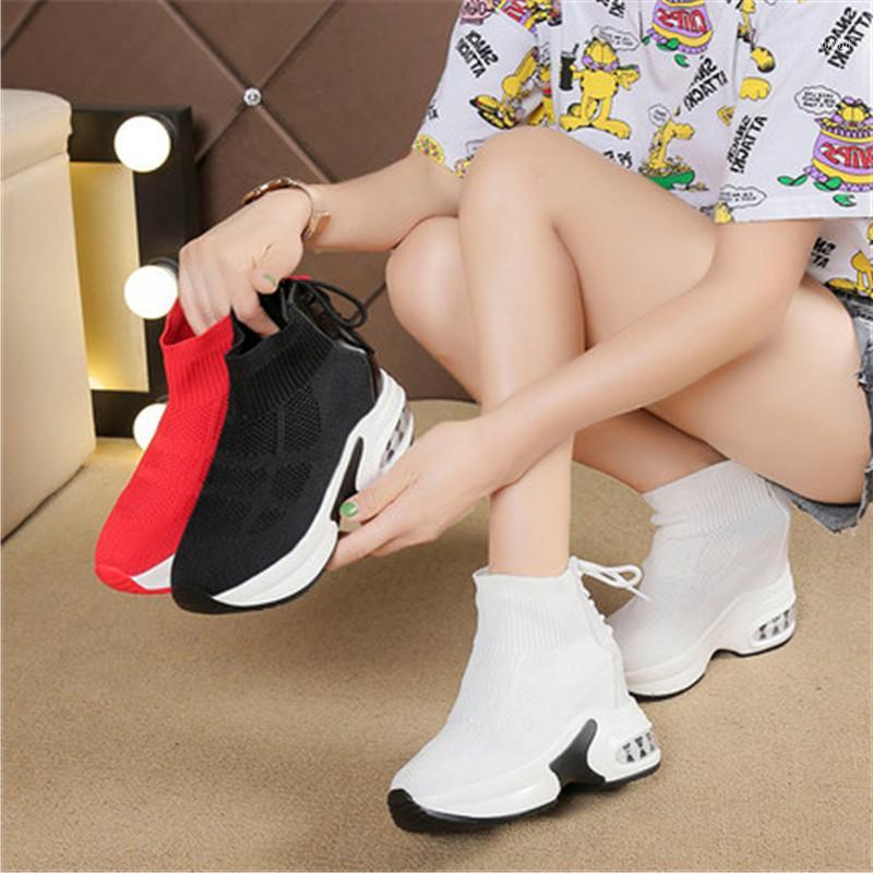 Autumn Sock Ankle Boots Women Sneakers Female Increased 9cm Wedges Sport Dad Shoes For Women Comfortable Chunky Sneakers Black1, Red
Autumn Sock Ankle Boots Women Sneakers Female Increased 9cm Wedges Sport Dad Shoes For Women Comfortable Chunky Sneakers Black1, Red