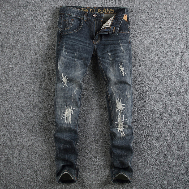 2021 New Nostalgia Retro Fashion High-quality Thin Fit Torn Men Shredded Italian Style Biker Jeans Kzap, Rl626
2021 New Nostalgia Retro Fashion High-quality Thin Fit Torn Men Shredded Italian Style Biker Jeans Kzap, Rl626