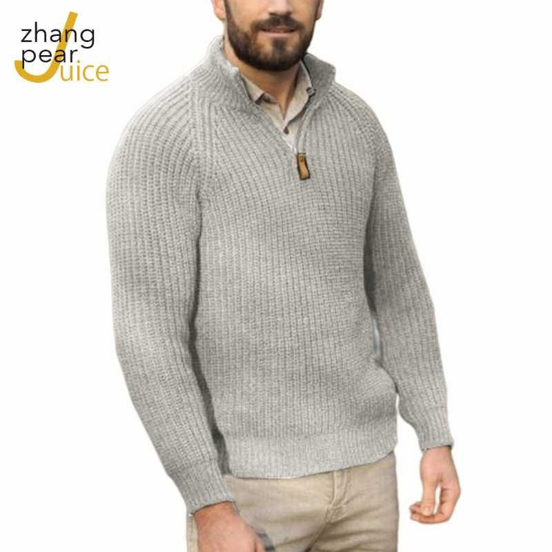 Men' Sweater Pullovers Simple Style Knitted Stand Collar Sweater Jumpers Male Knitwear Solid Men Clothes, As shown
Men' Sweater Pullovers Simple Style Knitted Stand Collar Sweater Jumpers Male Knitwear Solid Men Clothes, As shown