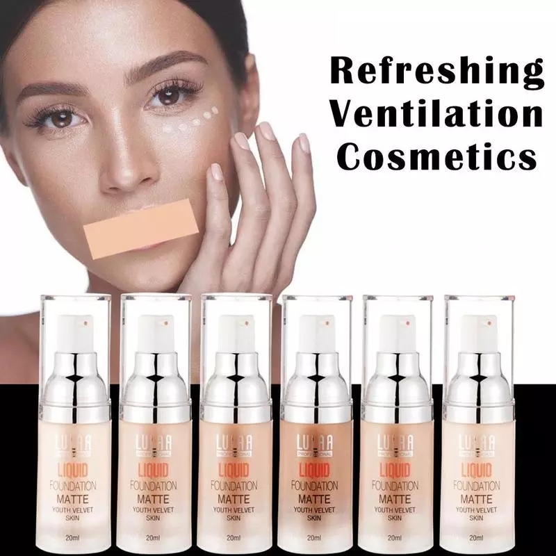 LULAA Matte Liquid Foundation Makeup Nude Concealer Long-lasting Waterproof Youth Velet Skin Beauty Cosmetic Face Foundation, 01# porcelain
LULAA Matte Liquid Foundation Makeup Nude Concealer Long-lasting Waterproof Youth Velet Skin Beauty Cosmetic Face Foundation, 01# porcelain