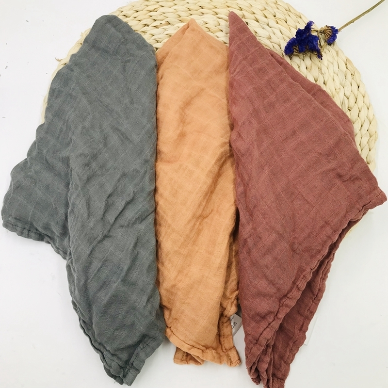 60*60cm bamboo burp cloth muslin diaper baby swaddle blankets quality better than organic cotton Multi-use Blanket Infant Wrap 201210