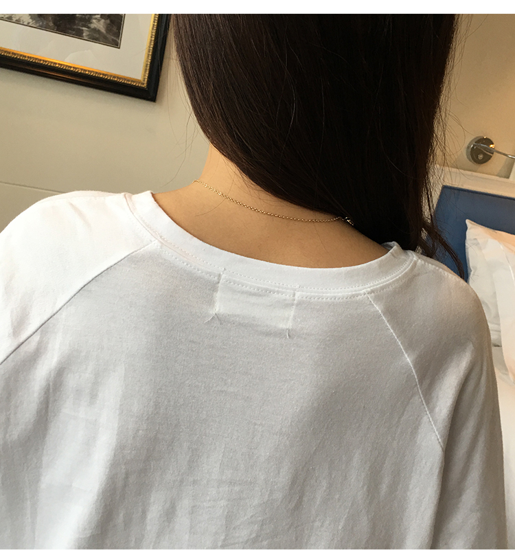 319 New t shirt maternity summer wear Korean style cotton pregnancy tops loose plus size long tees clothes for pregnant women LJ201123