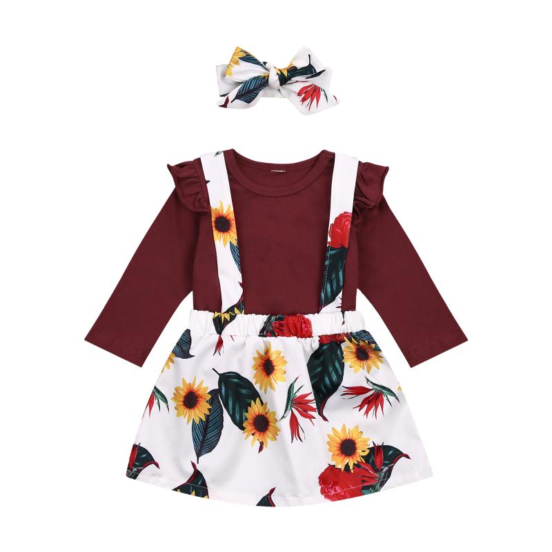 Children's Three Piece Set Girl's Ruffled Sleeve Shirt Upper Outer Garment for Toddlers Flower Strap Skirt, Black
Children's Three Piece Set Girl's Ruffled Sleeve Shirt Upper Outer Garment for Toddlers Flower Strap Skirt, Black