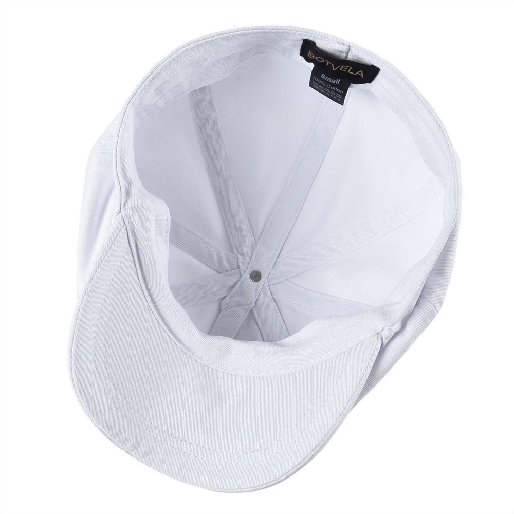 BOTVELA White Newsboy Cap Men's Twill Cotton Hat Women's Baker Boy Caps Retro Big Headpiece Large Hats Cabbie Apple Beret 003 T200715