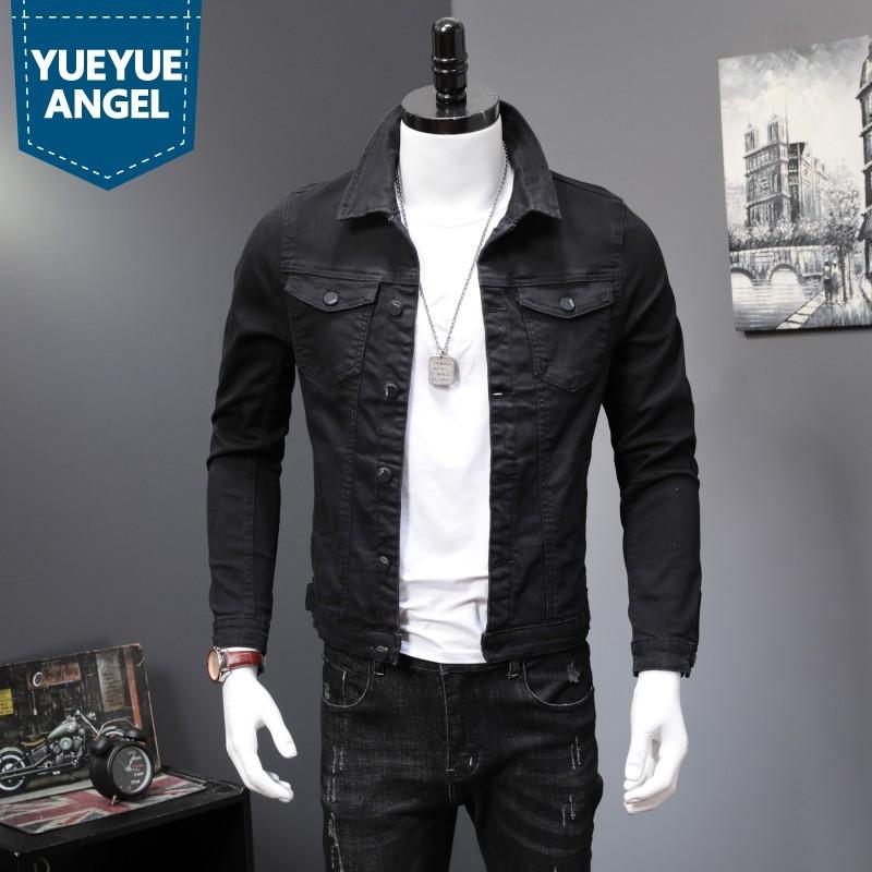 Spring Autumn New Brand Mens Long Sleeve Lapel Black Denim Jackets Single Breasted Plus Size -4XL Fashion Solid Casual Coats
Spring Autumn New Brand Mens Long Sleeve Lapel Black Denim Jackets Single Breasted Plus Size -4XL Fashion Solid Casual Coats