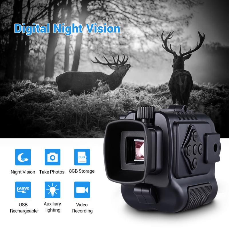 RU Stock Mini Digital Infrared Night Vision 8GB Video Recording Monocular Scope Telescope Long Range For Outdoor Hunting Sport
RU Stock Mini Digital Infrared Night Vision 8GB Video Recording Monocular Scope Telescope Long Range For Outdoor Hunting Sport