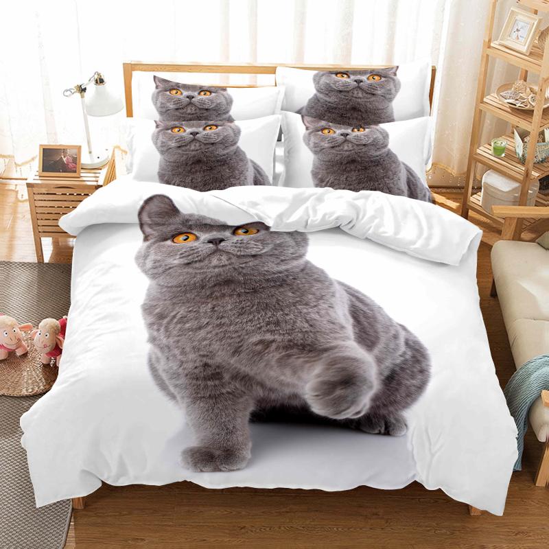 3D Pet Cat Printing Custom Bedding Set Duvet Quilt Cover Pillowcase 2/3pcs Full Queen King Bedding set
3D Pet Cat Printing Custom Bedding Set Duvet Quilt Cover Pillowcase 2/3pcs Full Queen King Bedding set