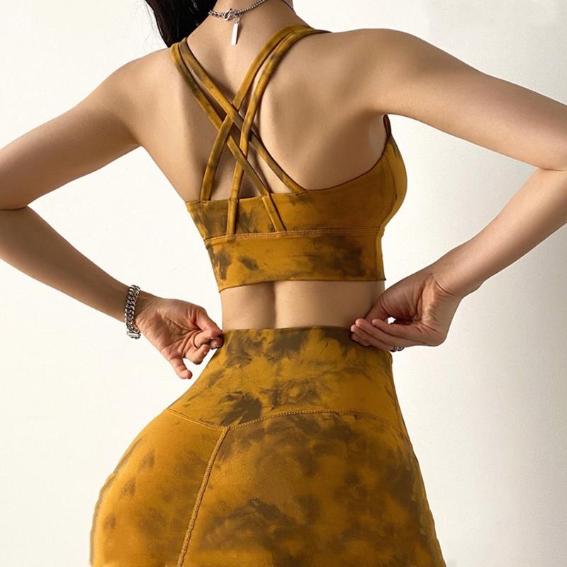Women Fitness Yoga Bra Tie Dye Running Sportswear Vest-style Sports Underwear Shockproof Sport Bra Gym Cross Back Training, Yellow
Women Fitness Yoga Bra Tie Dye Running Sportswear Vest-style Sports Underwear Shockproof Sport Bra Gym Cross Back Training, Yellow