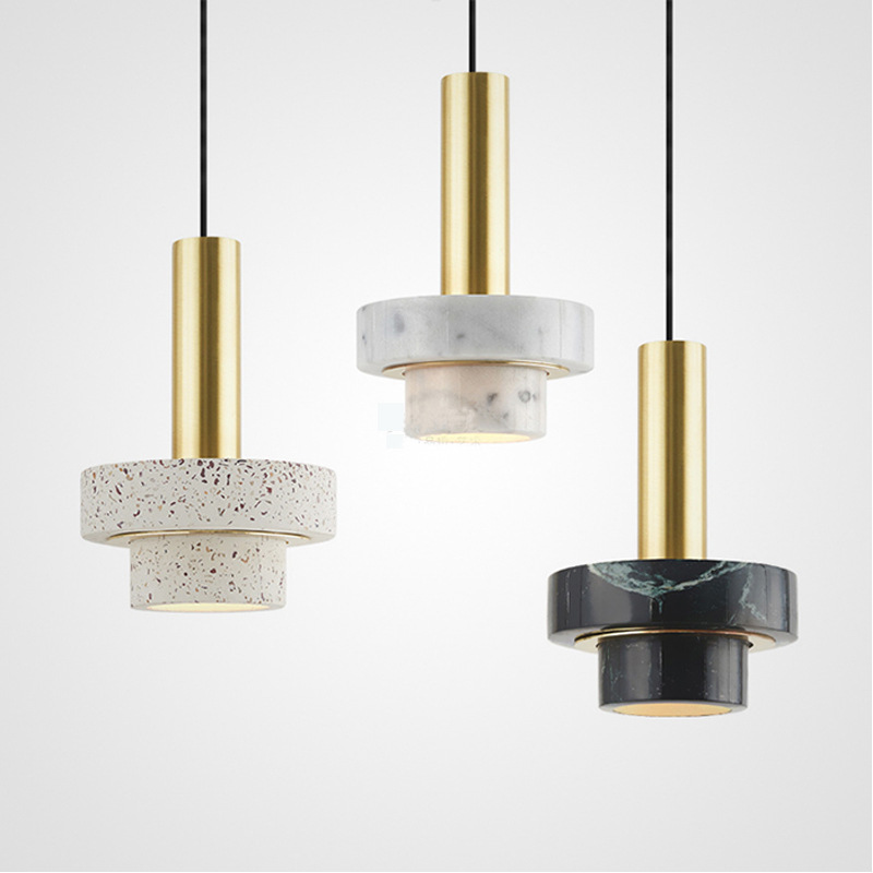 Nordic modern simple dining table hardware Pendant Lamps chandelier Hotel B personalized restaurant marble