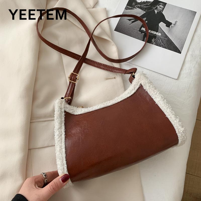 Plush Texture PU Leather Small Women's Bag 2021 Autumn and Winter New Fashion Shoulder Bag Wild Messenger Purses, Beige
Plush Texture PU Leather Small Women's Bag 2021 Autumn and Winter New Fashion Shoulder Bag Wild Messenger Purses, Beige