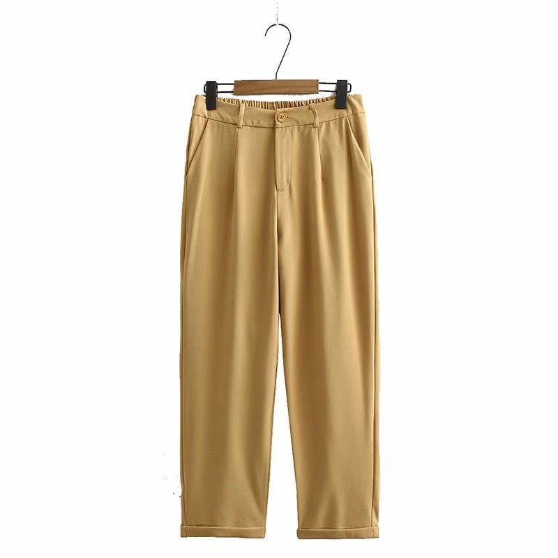 Size Elastic Plus Waistline Simple Elegant Long, Solid Workwear Feminine Officewear Straight Pants Vb76, Yellow.
Size Elastic Plus Waistline Simple Elegant Long, Solid Workwear Feminine Officewear Straight Pants Vb76, Yellow.