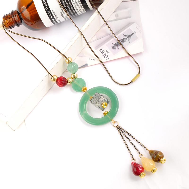 F&U Resin Statement Necklaces For Woman Long assortments Sweater Chain Necklaces Pendants Simple Chokers Collar Bohemia Jewelry
F&U Resin Statement Necklaces For Woman Long assortments Sweater Chain Necklaces Pendants Simple Chokers Collar Bohemia Jewelry