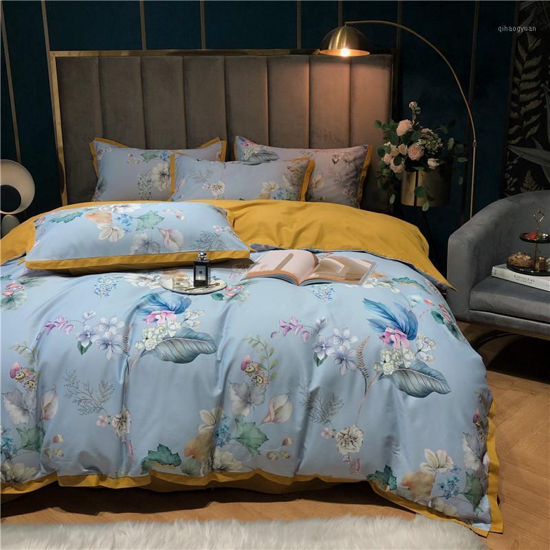 Blue Princess pastoral bedding sets Egyptian cotton bedsheet duvet cover bed linen flat sheets queen king size hometexitle1, As pic
Blue Princess pastoral bedding sets Egyptian cotton bedsheet duvet cover bed linen flat sheets queen king size hometexitle1, As pic