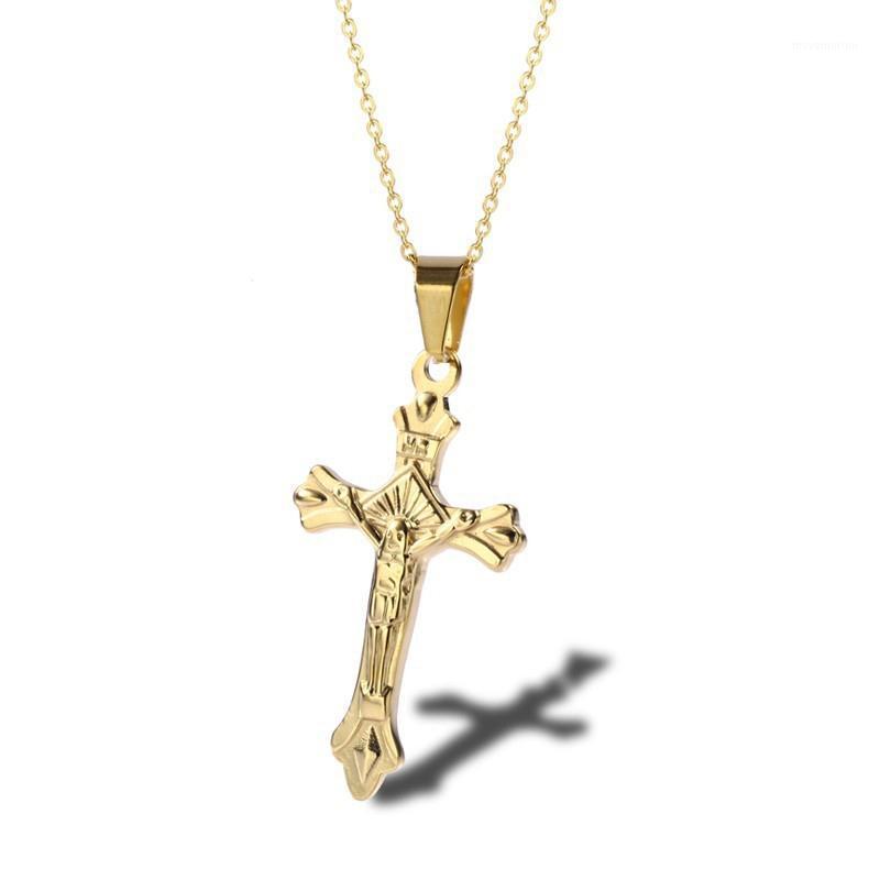 RIR Stainless Steel Christ Cross Necklace Delicate Simple Gold Charm Chain Jesus Christian Pendant For Religious Necklace1
RIR Stainless Steel Christ Cross Necklace Delicate Simple Gold Charm Chain Jesus Christian Pendant For Religious Necklace1