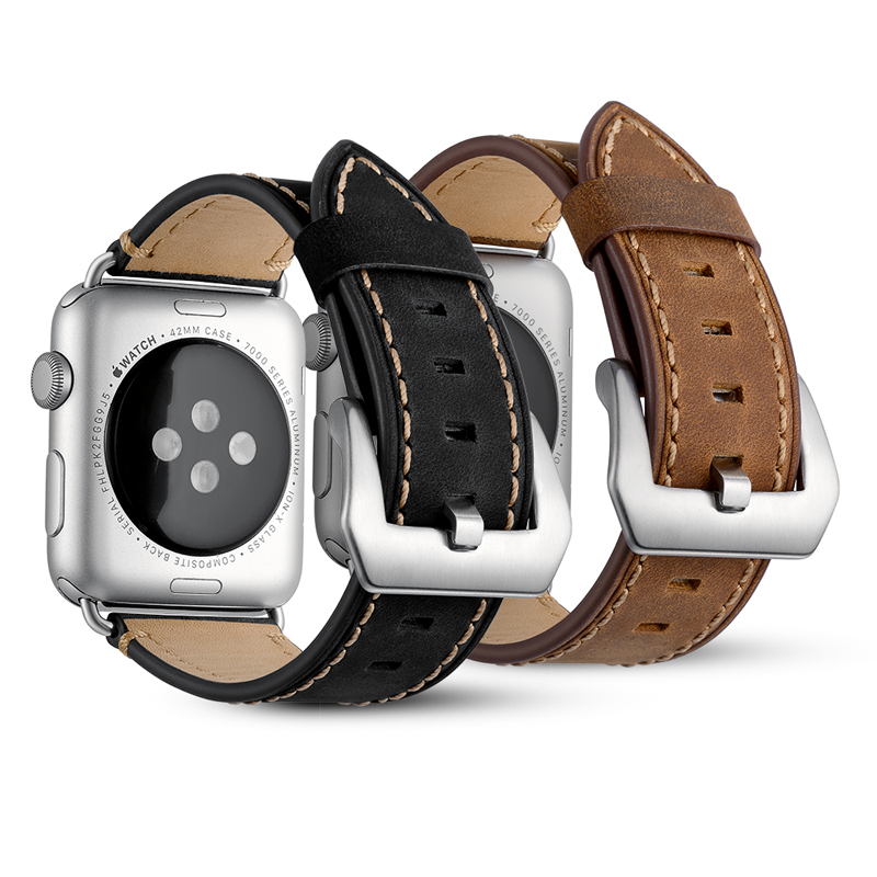 

Leather buckle strap For Apple iWatch Band Series 1 2 3 4 5 6 7 8 SE correa bracelet Smart Watch Bands For Women 38mm 40mm Men 44mm 45mm 49m 42mm