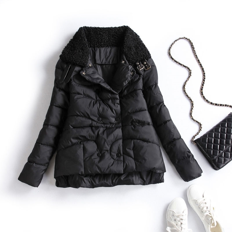 Women's Short Jacket Winter Warm Cotton Coat Thick Clothing Lady Parkas 201019