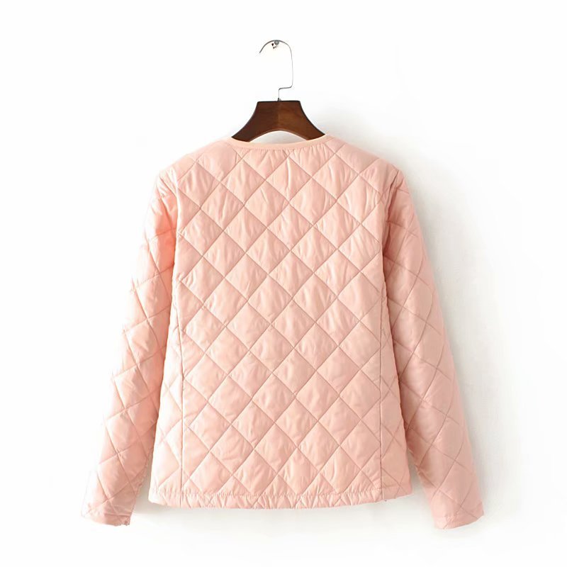 BISENMADE Autumn Winter Women Coats Fashion Solid Short Parka Slim Zipper Lightweight Oversize Female Jacket 210204