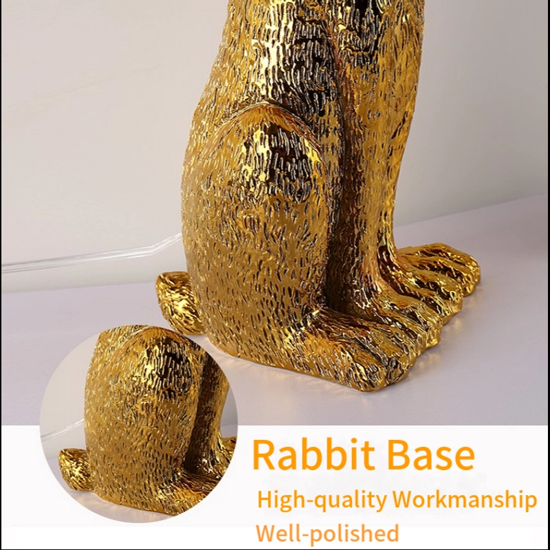 Table Lamps Promotion AC 110V Table-Lamp Fabric Lampshade Lights Lamp Golden Animal Design Simple Reading Little Night Light Resin Desk Lighting