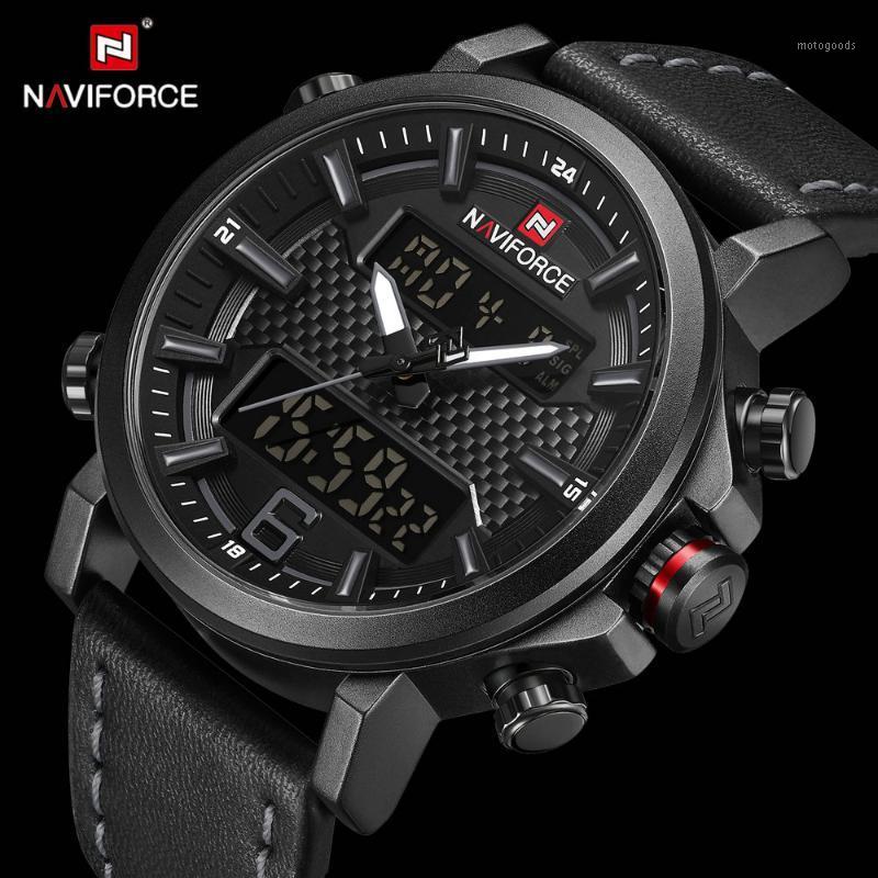 NAVIFORCE Sports Mens Watches Top Brand Luxuxry Quartz LED Digital Clock Waterproof Leather Strap Dual Time Wrist Watch1, Black red
NAVIFORCE Sports Mens Watches Top Brand Luxuxry Quartz LED Digital Clock Waterproof Leather Strap Dual Time Wrist Watch1, Black red